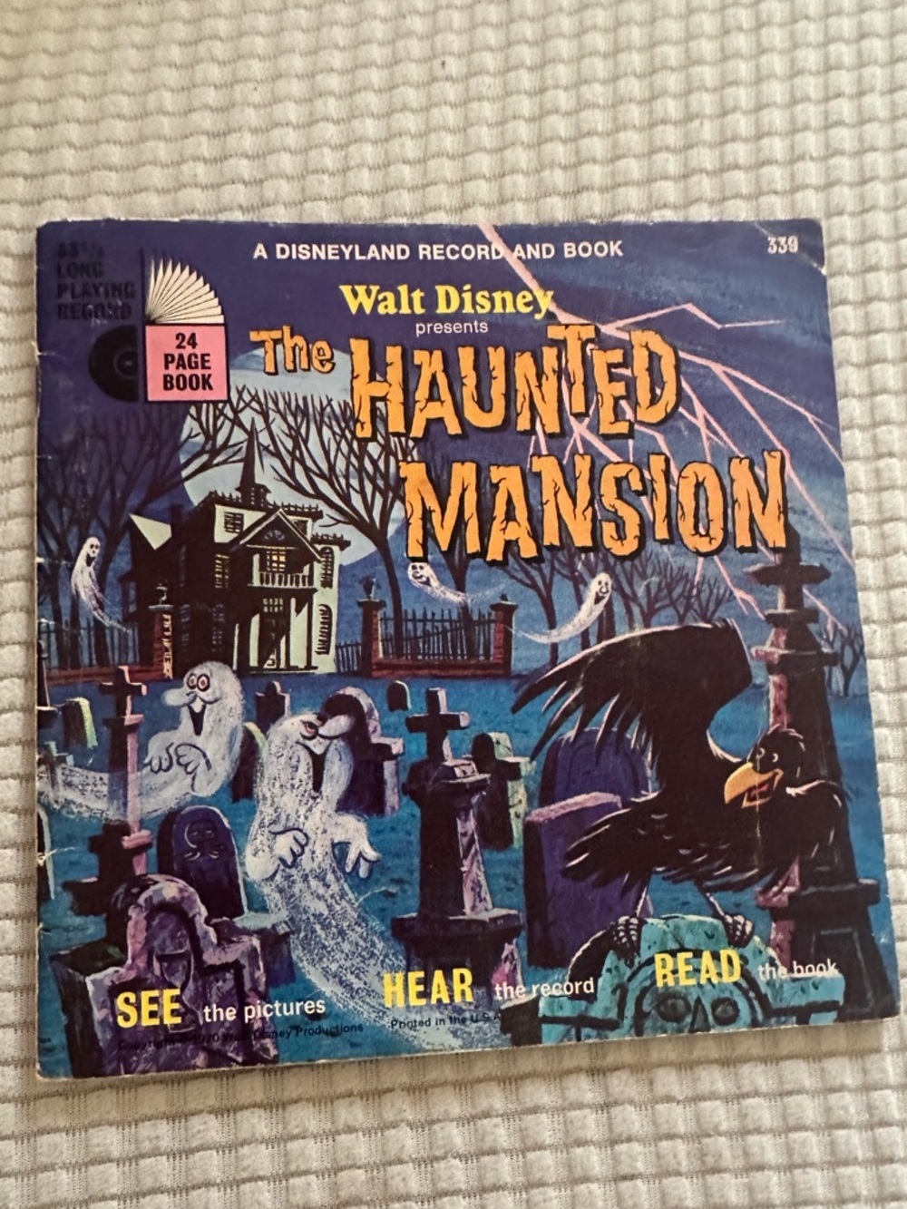 Vintage Walt Disney Book The Haunted Mansion